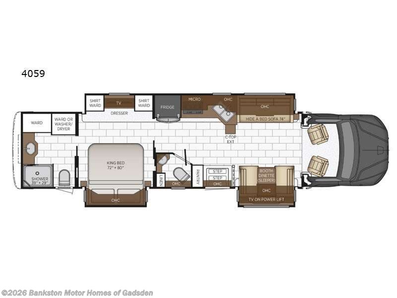 2023 Newmar Super Star 4059 - Used Super C For Sale by Bankston Motor Homes of Gadsden in Attalla, Alabama features Slideout
