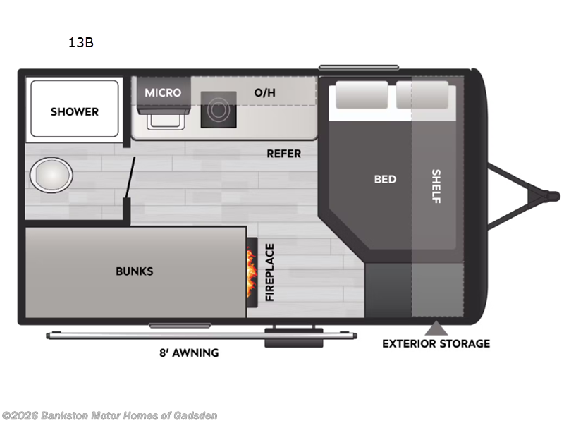 2026 Keystone Coleman 13B - Used Travel Trailer For Sale by Bankston Motor Homes of Gadsden in Attalla, Alabama