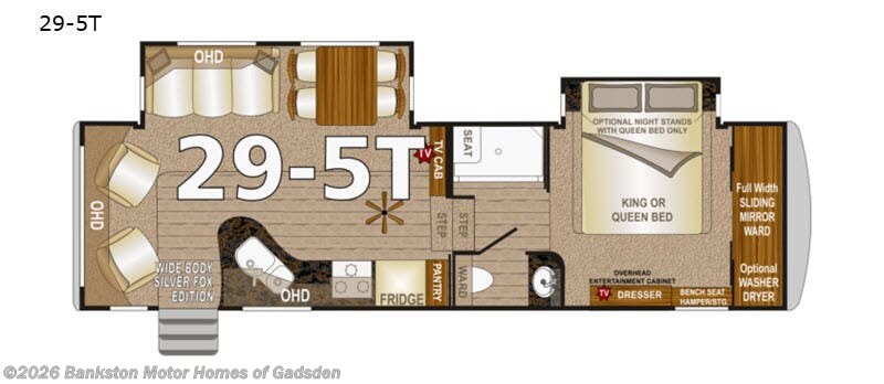 2018 Northwood Silver Fox Arctic  Edition 29-5T - Used Fifth Wheel For Sale by Bankston Motor Homes of Gadsden in Attalla, Alabama features Slideout