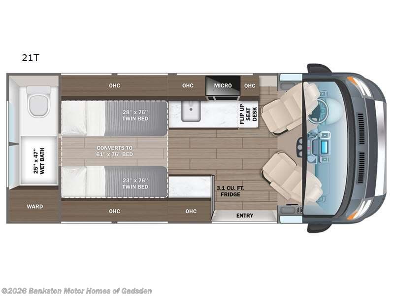 2027 Entegra Coach Expanse 21T - New Class B For Sale by Bankston Motor Homes of Gadsden in Attalla, Alabama