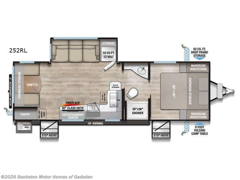 2026 Alliance RV Delta 252RL - New Travel Trailer For Sale by Bankston Motor Homes of Gadsden in Attalla, Alabama features Slideout