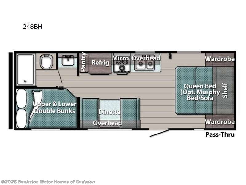 2022 Gulf Stream Ameri-Lite Ultra Lite 248BH - Used Travel Trailer For Sale by Bankston Motor Homes of Gadsden in Attalla, Alabama