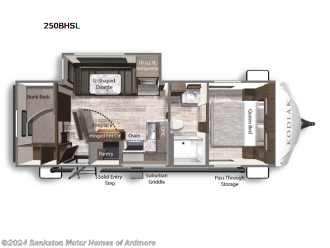 2022 Dutchmen Kodiak Ultra-Lite 250BHSL - New Travel Trailer For Sale by Bankston Motor Homes of Ardmore in Ardmore, Tennessee