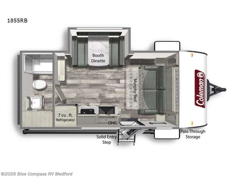 2022 Coleman Light 1855RB - Used Travel Trailer For Sale by Blue Compass RV Medford in Medford, Oregon features Slideout