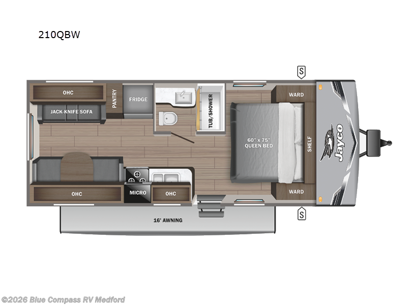 2025 Jayco Jay Flight SLX 210QBW - New Travel Trailer For Sale by Blue Compass RV Medford in Medford, Oregon