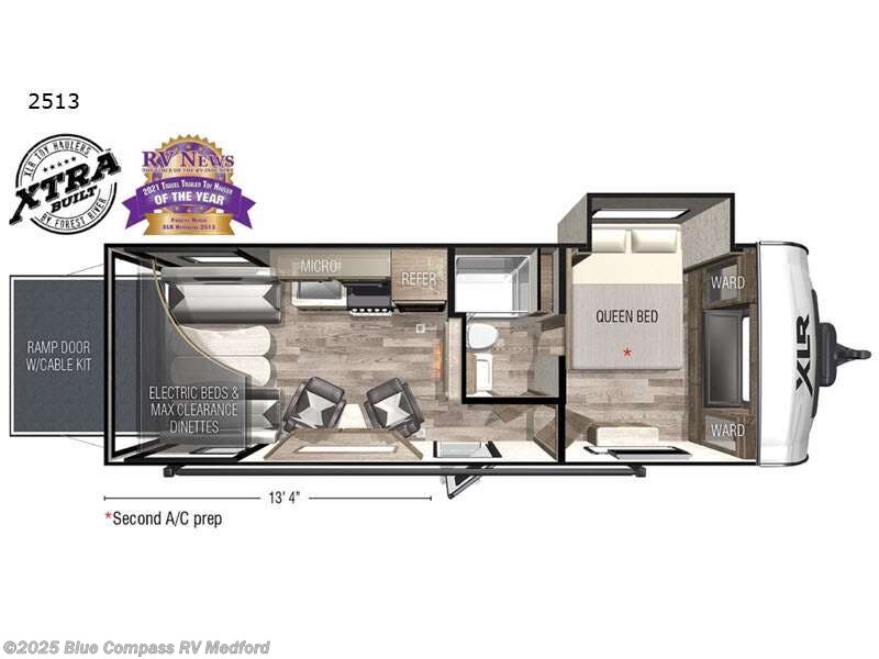 2021 Forest River XLR Hyper Lite 2513 - Used Toy Hauler For Sale by Blue Compass RV Medford in Medford, Oregon features Slideout