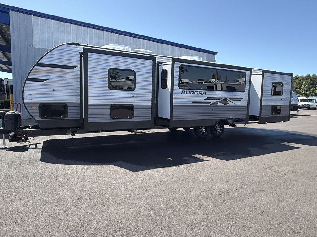 New 2026 Forest River Aurora 34BHTS (2 Queen Beds) available in Medford, Oregon