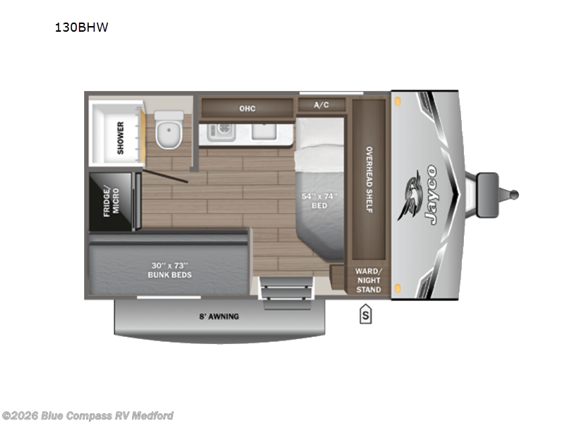 2026 Jayco Jay Flight SLX 130BHW - New Travel Trailer For Sale by Blue Compass RV Medford in Medford, Oregon