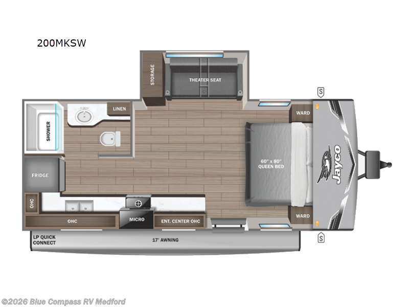 2026 Jayco Jay Flight SLX 200MKSW - New Travel Trailer For Sale by Blue Compass RV Medford in Medford, Oregon