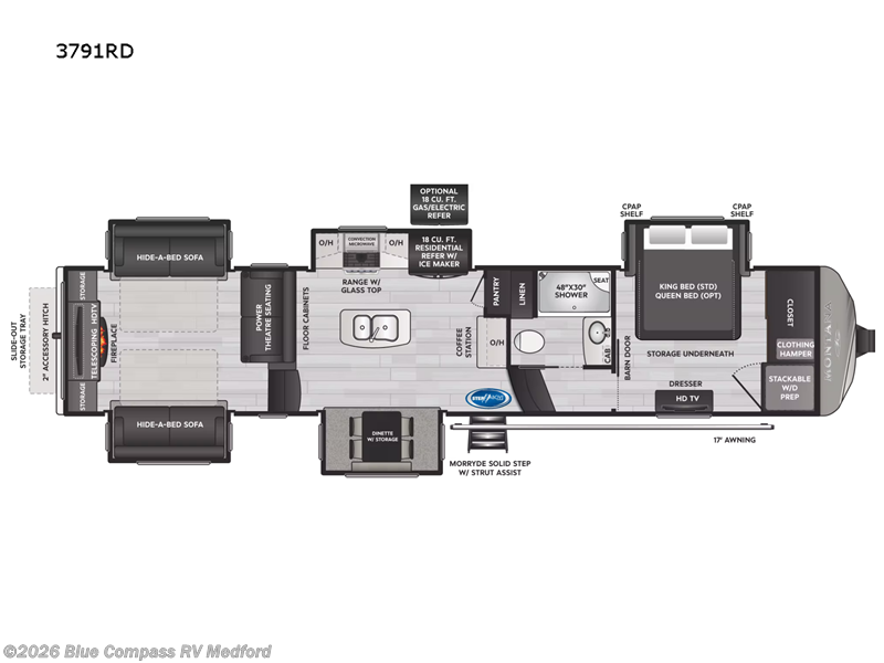 2022 Keystone Montana 3791RD - Used Fifth Wheel For Sale by Blue Compass RV Medford in Medford, Oregon features Slideout