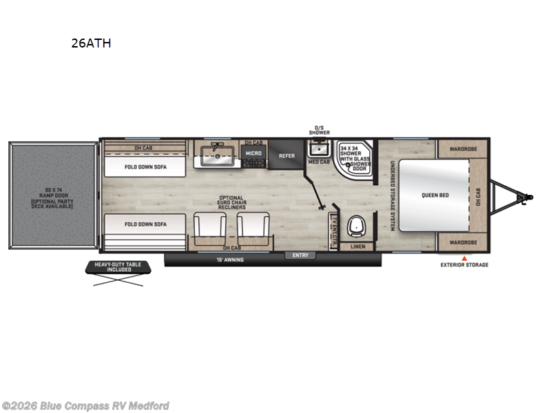 2026 Forest River Aurora 26ATH - New Toy Hauler For Sale by Blue Compass RV Medford in Medford, Oregon