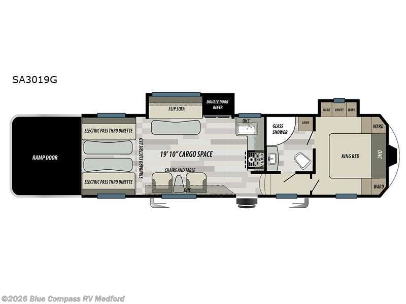2021 Forest River Stealth SA3019G - Used Toy Hauler For Sale by Blue Compass RV Medford in Medford, Oregon features Slideout