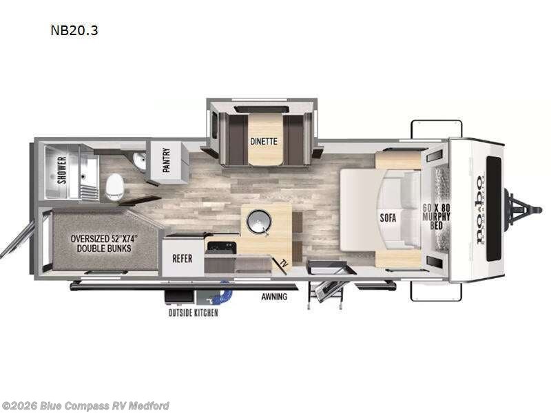 2024 Forest River No Boundaries NB20.3 - Used Travel Trailer For Sale by Blue Compass RV Medford in Medford, Oregon features Slideout
