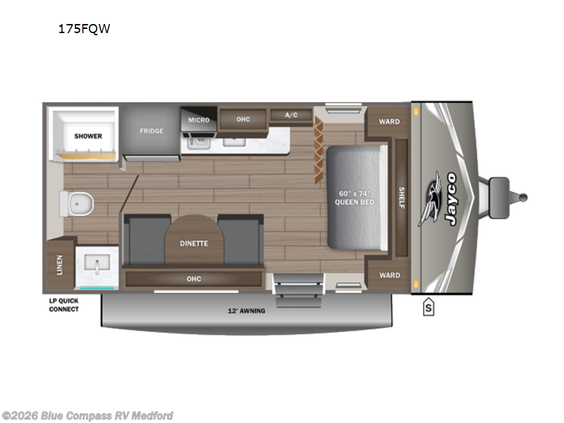 2027 Jayco Jay Flight 175FQW - New Travel Trailer For Sale by Blue Compass RV Medford in Medford, Oregon