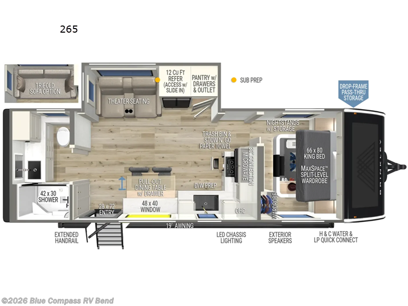 2026 Brinkley RV Model I 265 - New Travel Trailer For Sale by Blue Compass RV Bend in Bend, Oregon features Slideout
