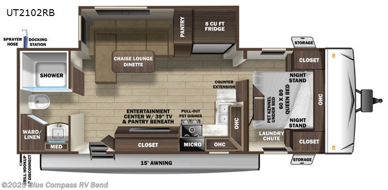 2020 Highland Ridge Open Range Ultra Lite UT2102RB - Used Travel Trailer For Sale by Blue Compass RV Bend in Bend, Oregon features Slideout
