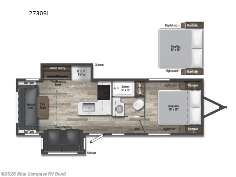 2022 Winnebago Voyage 2730RL - Used Travel Trailer For Sale by Blue Compass RV Bend in Bend, Oregon features Slideout