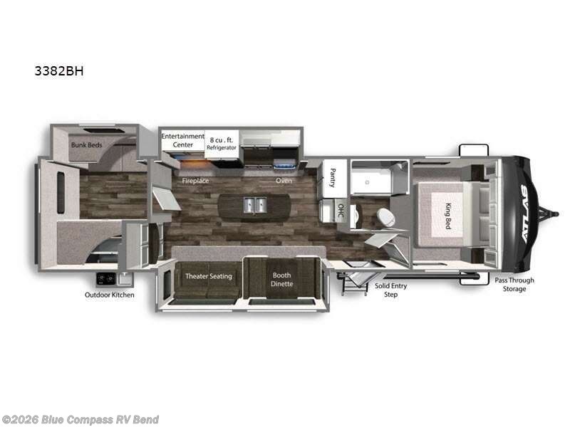 2022 Dutchmen Atlas 3882BH - Used Travel Trailer For Sale by Blue Compass RV Bend in Bend, Oregon features Slideout