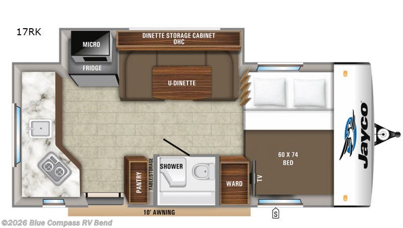 2020 Jayco Hummingbird 17RK - Used Travel Trailer For Sale by Blue Compass RV Bend in Bend, Oregon features Slideout