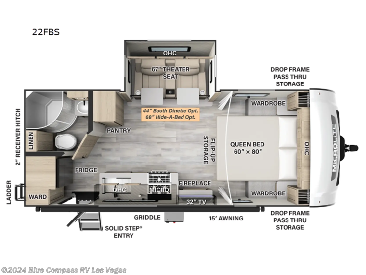 New 2025 Forest River Flagstaff Micro Lite 22FBS available in Las Vegas, Nevada