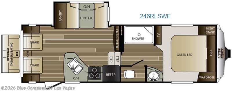 2017 Keystone Cougar Half-Ton Series 246RLSWE - Used Fifth Wheel For Sale by Blue Compass RV Las Vegas in Las Vegas, Nevada features Slideout