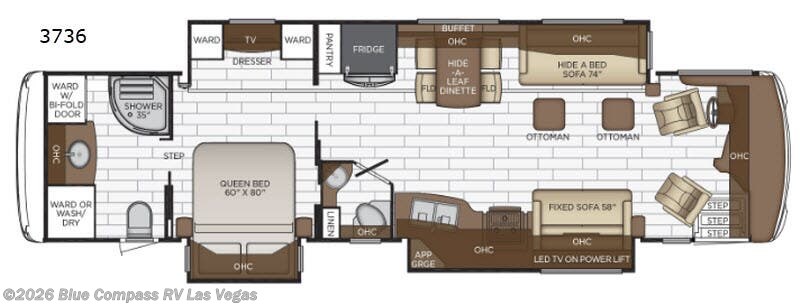 2019 Newmar Dutch Star 3736 - Used Class A For Sale by Blue Compass RV Las Vegas in Las Vegas, Nevada features Slideout
