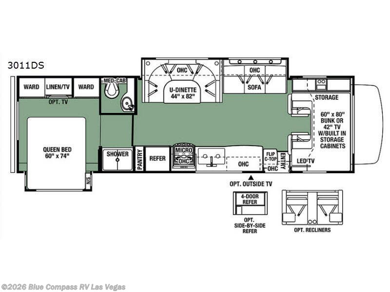 2017 Forest River Forester 3011DS - Used Class C For Sale by Blue Compass RV Las Vegas in Las Vegas, Nevada features Slideout