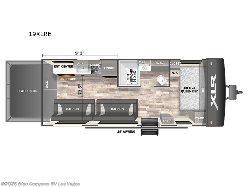 2024 Forest River XLR Micro Boost 19XLRE - Used Toy Hauler For Sale by Blue Compass RV Las Vegas in Las Vegas, Nevada