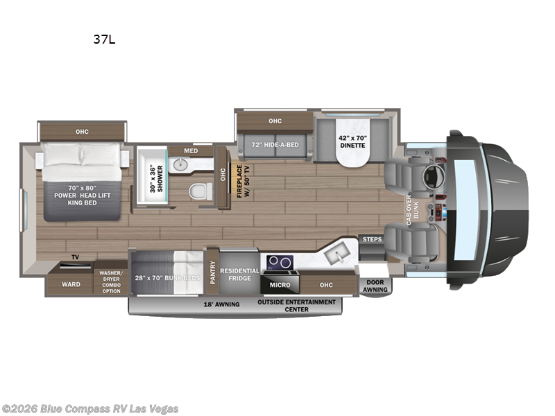 2027 Jayco Seneca 37L - New Super C For Sale by Blue Compass RV Las Vegas in Las Vegas, Nevada features Slideout