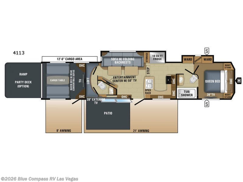 2018 Jayco Seismic 4113 - Used Toy Hauler For Sale by Blue Compass RV Las Vegas in Las Vegas, Nevada features Slideout