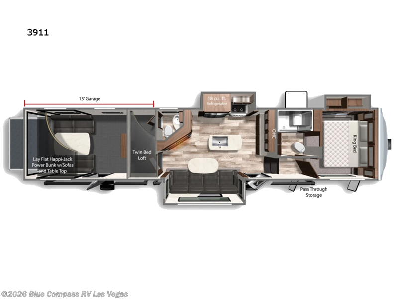 2022 Dutchmen Voltage Triton 3911 - Used Fifth Wheel For Sale by Blue Compass RV Las Vegas in Las Vegas, Nevada features Slideout