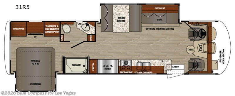 2019 Forest River Georgetown 5 Series 31R - Used Class A For Sale by Blue Compass RV Las Vegas in Las Vegas, Nevada features Slideout