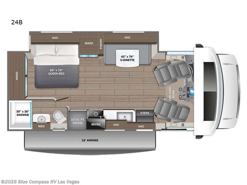 2026 Jayco Redhawk 24B - Used Class C For Sale by Blue Compass RV Las Vegas in Las Vegas, Nevada features Slideout
