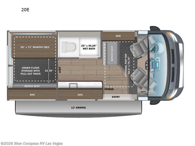 2027 Jayco Swift 20E - New Class B For Sale by Blue Compass RV Las Vegas in Las Vegas, Nevada