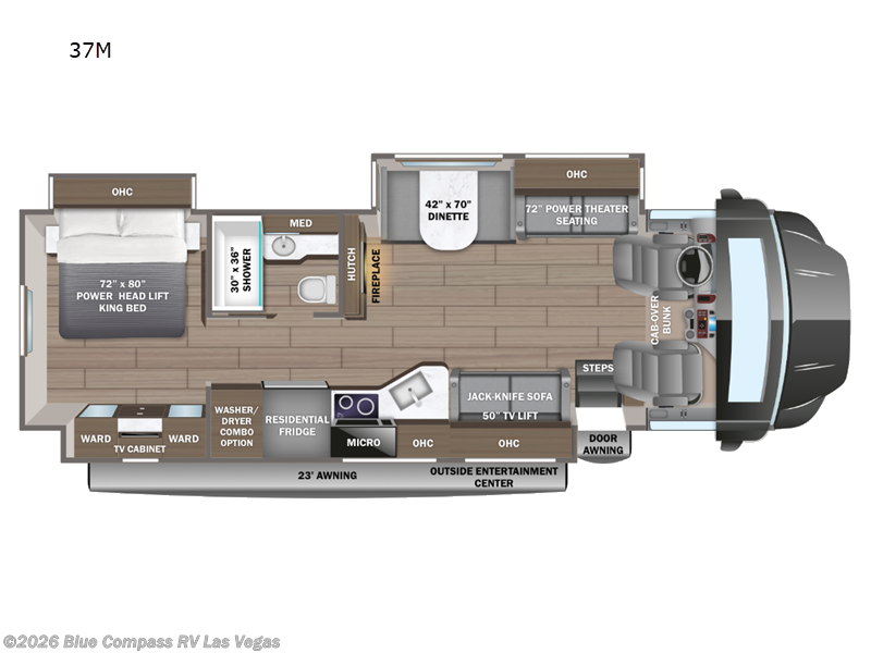 2027 Jayco Seneca 37M - New Super C For Sale by Blue Compass RV Las Vegas in Las Vegas, Nevada features Slideout