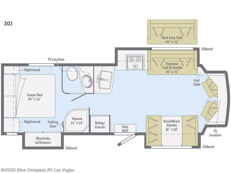 2017 Winnebago Aspect 30J - Used Class C For Sale by Blue Compass RV Las Vegas in Las Vegas, Nevada features Slideout