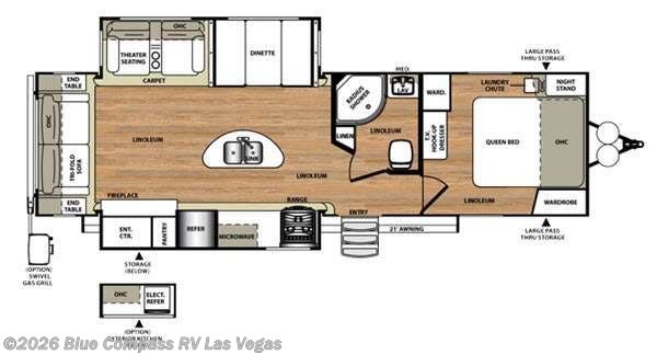 2016 Forest River Wildwood Heritage Glen 272RL - Used Travel Trailer For Sale by Blue Compass RV Las Vegas in Las Vegas, Nevada features Slideout