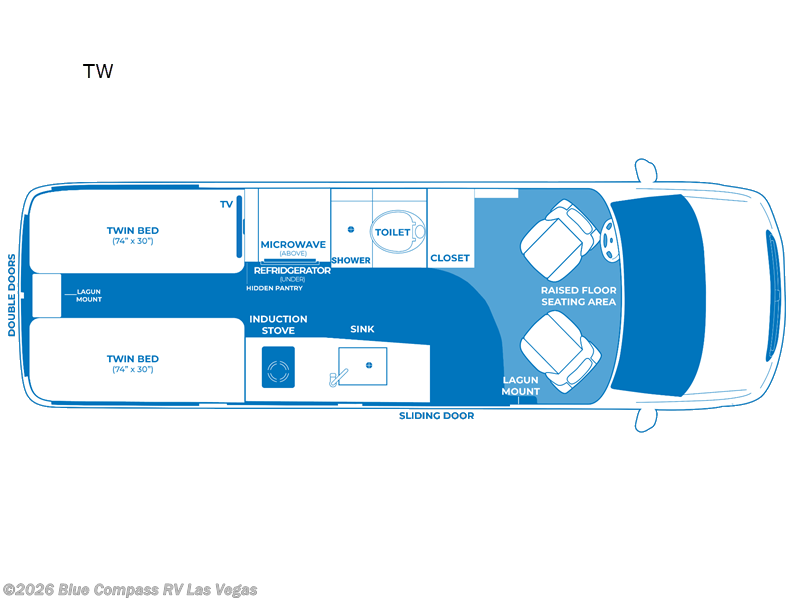 2025 Pleasure-Way Plateau TW - Used Class B For Sale by Blue Compass RV Las Vegas in Las Vegas, Nevada