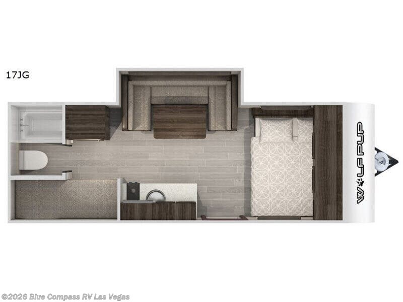 2020 Forest River Cherokee Wolf Pup Black Label 17JGBL - Used Travel Trailer For Sale by Blue Compass RV Las Vegas in Las Vegas, Nevada features Slideout