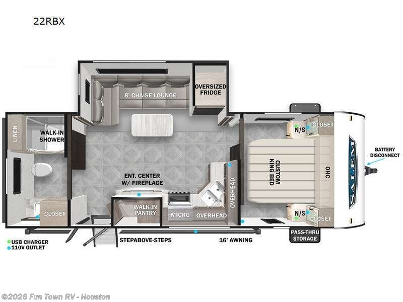 2023 Forest River Salem 22RBSX - Used Travel Trailer For Sale by Fun Town RV - Houston in Wharton, Texas features Slideout