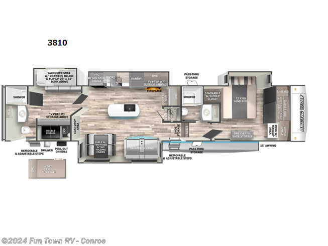 2023 Forest River Cherokee Arctic Wolf Suite 3810 - New Fifth Wheel For Sale by Fun Town RV - Conroe in Conroe, Texas