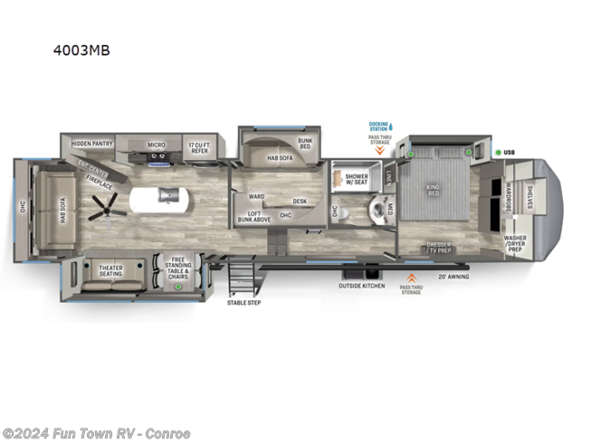 2024 Forest River Sierra 4003MB - New Fifth Wheel For Sale by Fun Town RV - Conroe in Conroe, Texas