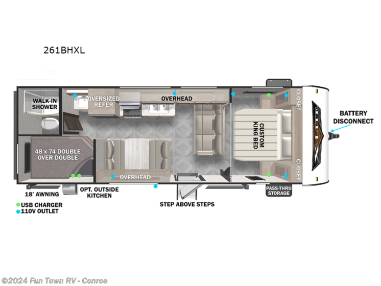 Used 2023 Forest River Wildwood X-Lite 261BHXL available in Conroe, Texas