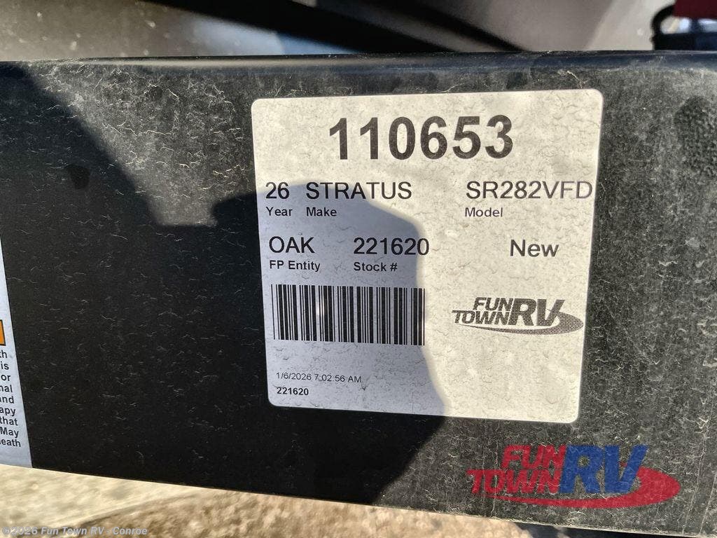 2026 Stratus SR282VFD by Venture RV from Fun Town RV - Conroe in Conroe, Texas