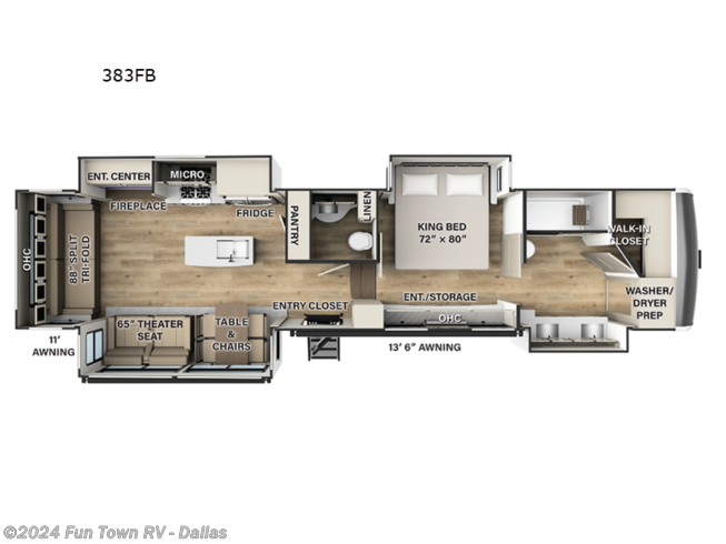 2024 Palomino Columbus 383FB - New Fifth Wheel For Sale by Fun Town RV - Dallas in Rockwall, Texas