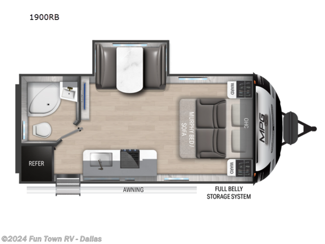 2023 Cruiser RV MPG 1900RB - New Travel Trailer For Sale by Fun Town RV - Dallas in Rockwall, Texas