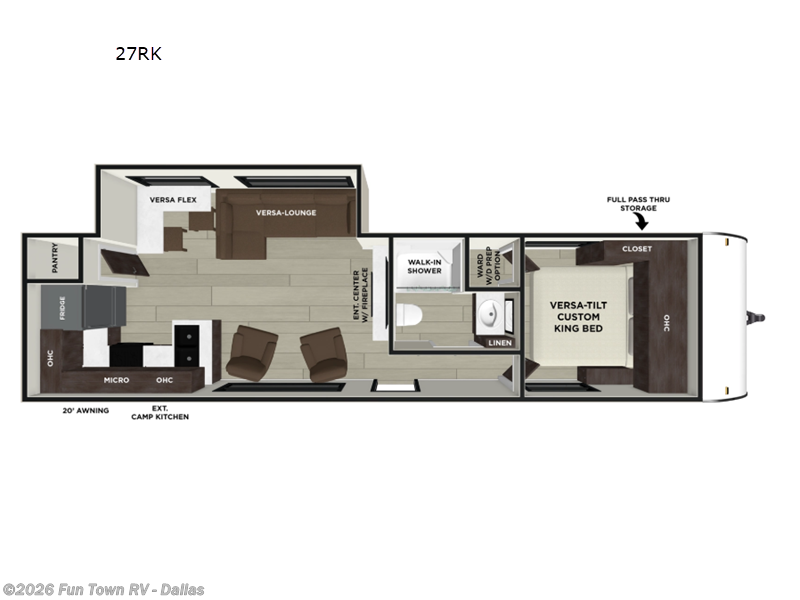 2026 Forest River Salem 27RK - New Travel Trailer For Sale by Fun Town RV - Dallas in Rockwall, Texas features Slideout