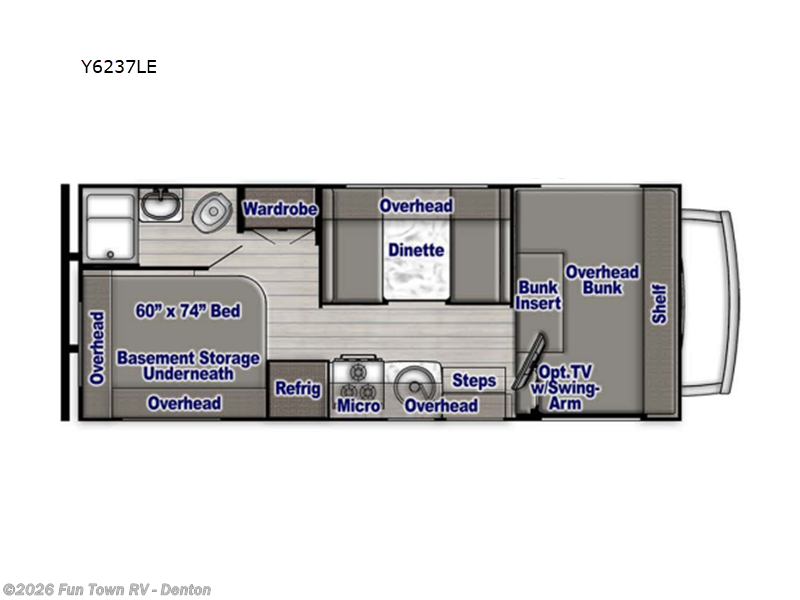 2025 Gulf Stream Yellowstone Y6237LE - Used Class C For Sale by Fun Town RV - Denton in Denton, Texas