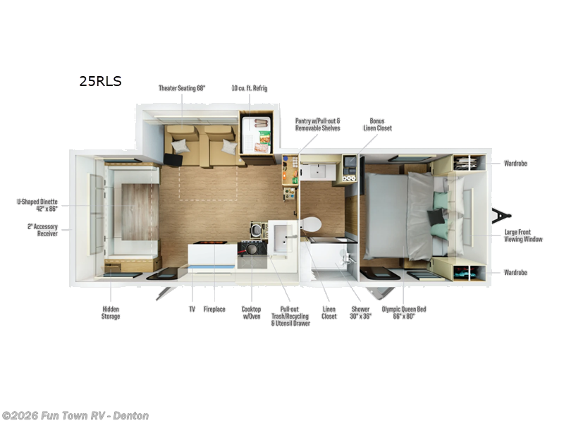 2026 Winnebago Thrive 25RLS - New Travel Trailer For Sale by Fun Town RV - Denton in Denton, Texas features Slideout