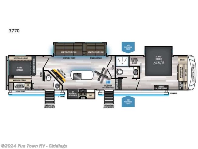 2023 Forest River Cherokee Arctic Wolf Suite 3770 - New Fifth Wheel For Sale by Fun Town RV - Giddings in Giddings, Texas